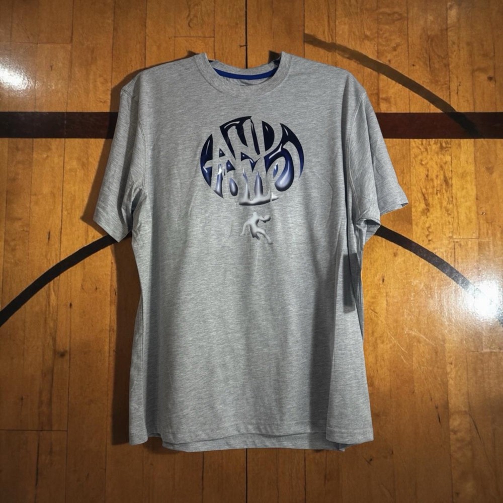 And1 Heather Gray T-Shirt Men Basketball Tee Crew Neck Size Large NWT