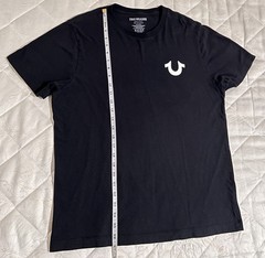 True Religion Black Graphic Logo Men’s Cotton Graphic T-Shirt Size L
