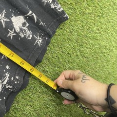 y2k Shirt Kids Large Mens Medium Cyber Grunge Star Skulls AOP All Over Print