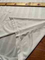 Vintage 90s Southpole Mens Medium Sheer Satin Striped Baggy Fit Shirt Light Gray