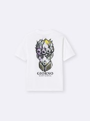 JoJo’s Bizarre Adventure x GU T-Shirts Jump Japan GIORNO GIOBANNA WHITE