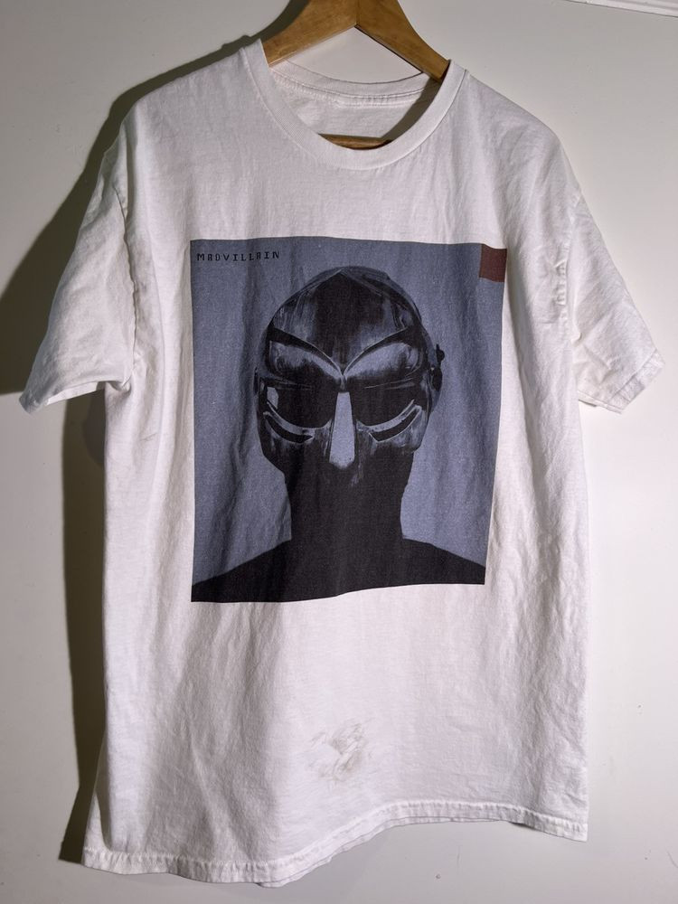 MF DOOM Mad Villain Rap Tee Shirt-Printed on Fabric Material Streetwear Hip Hop.