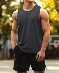 Ficerd 3 Pack Men’s Big Tall Tank Top Cotton Moisture Wicking Muscle Shirts LRG