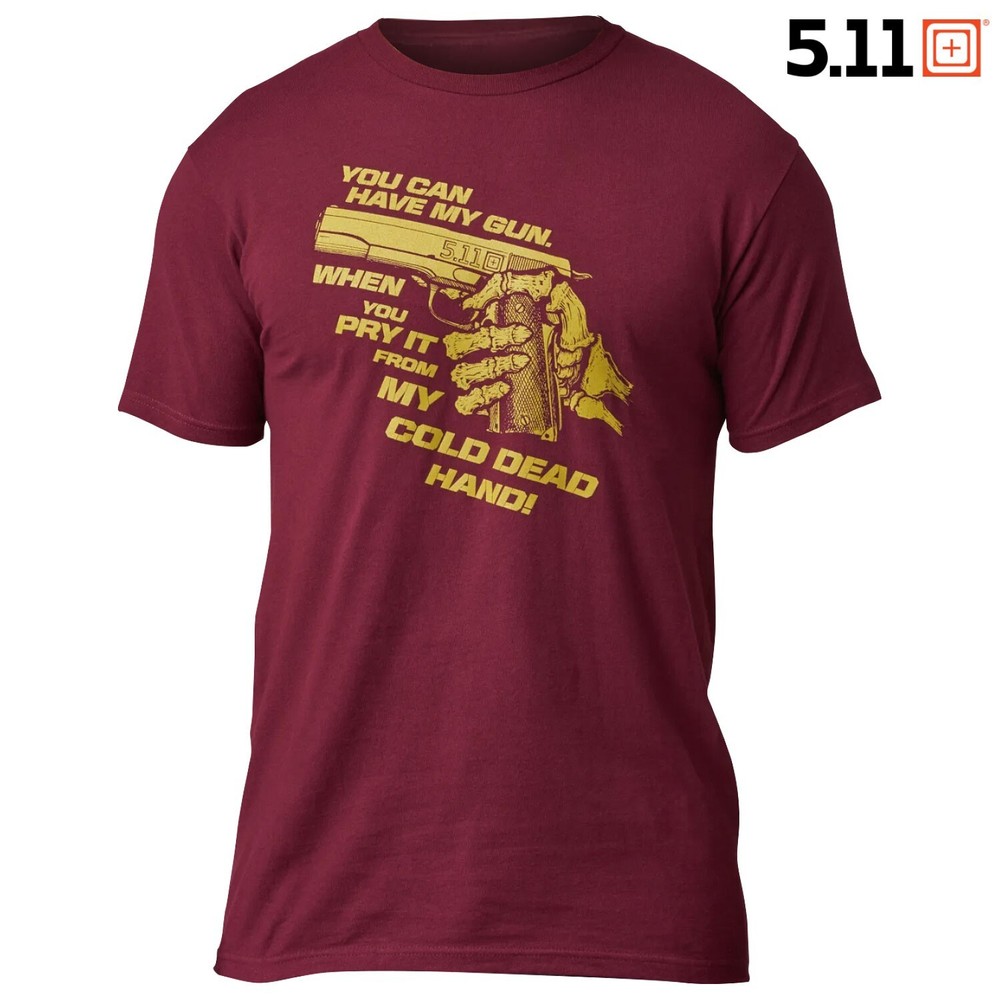 5.11 Tactical Cold Dead Hand 45 T-Shirt (M)- Maroon