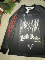 Star Wars Flames Mens XL Darth Vader Dark Side Motocross Jersey NEW! Boxlunch