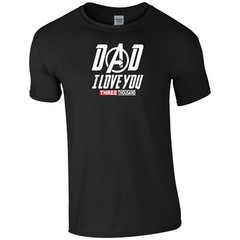 Dad I Love You 3000 T Shirt Funny Daddy Father’s Day Birthday Gift Men Tee Top