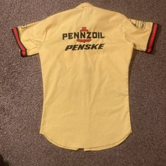 Vintage Pennzoil Pit Crew Button Up Shirt 70s 80s Sz M Xquisite Designs Racing