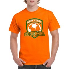Ivory Coast Football – Soccer Sports Competition T Shirt – Orange