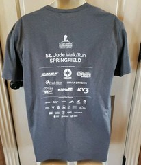 St. Jude Children’s Research Hospital Walk Run 2019 Grey T-Shirt-Size Large