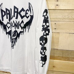 Palace Chronicles Shirt Mens Large White Graphic Long Sleeve Crew Neck Top