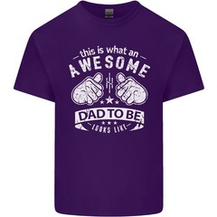 Awesome Dad to Be Looks New Dad Daddy Mens Light Cotton T-Shirt
