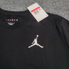 Jordan Shirt Mens Large Black White Embroidered Jumpman Logo Nike Air Cotton Tee