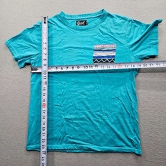 Beautiful Giant Mens Size Large Turquoise Short Sleeve T-Shirt Pocket