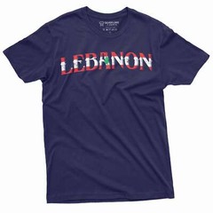 Men’s Lebanon T-shirt Lebanon flag coat of arms country nation tee shirt