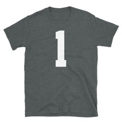 Team Uniform Jersey Number 1 Birthday Varsity Short-Sleeve Unisex T-Shirt