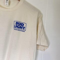 NFL Bud Light Beer Blue Graphic Short Sleeve T-shirt Men’s Large