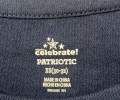 Way to Celebrate Patriotic Men’s “Freedom Living the Dream” Tee Shirt XS 30-32