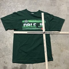 Chase Authentics Dale Jr NASCAR T Shirt Mens Large Green Amp Energy VTG