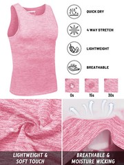 Men’s Tank Tops Quick Dry Workout Sleeveless Summer Athletic Gym Muscle T-Shirts