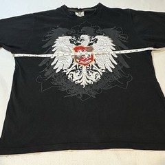 Avirex Mens XXL Black Graphic T Shirt Sky Kings Eagle Crest Y2K Streetwear