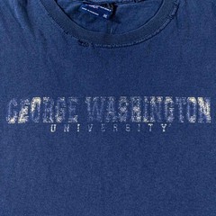 VTG George Washington University Sleeveless T Shirt XL MV Sport Y2K Distressed
