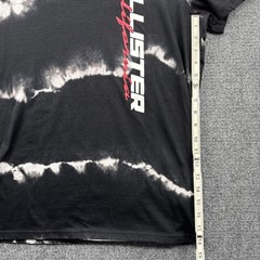 Hollister Tie-Dye Logo T-Shirt Black and White Size XL – Retro Hippie Style NWT