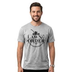 Lawn & Order T-Shirt | Funny Lawn Mowing Shirt | Gardening & Landscaping Gift