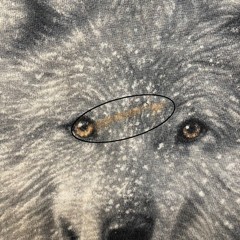 The Mountain Shirt Adult L Blue Tie Dye Wolf Arctic Snow 3D Tees Graphic T-shirt