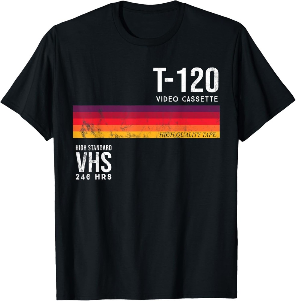 Vintage 80s Video Cassette Tape VHS T-Shirt