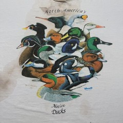 Vintage 1989 North America’s Native Ducks Nature Birds Graphic T-Shirt USA XL