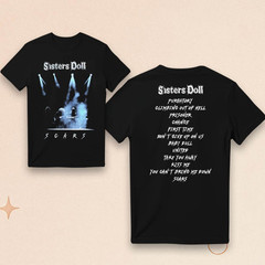 Sisters Doll Scars Double Sided Rock Band Graphic T Shirt S-5XL