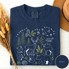 Comfort Colors Respect The Locals Shirt, National Park Tee, Camping T-Shirt