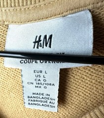 H&M Men’s Yellow/OpticVision Oversized Cotton Sweatshirt L
