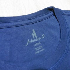 JOHNNIE-O Mens L LARGE T SHIRT WAVE RIDER NAVY BLUE DALE 2.0 GOLF SANTA MONICA