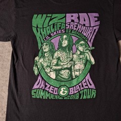 Wiz Khalifa Rae Sremmurd Dazed And Blazed Summer 2018 Tour Black T-Shirt Medium