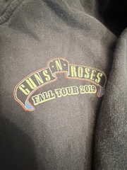 2019 Guns And Roses Hoodie fall Tour Good Condition Size M