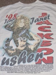 Janet Jackson Tour Shirt Vintage Usher Rare XL 1998 See Measurements
