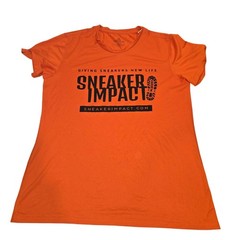 Adidas Men’s Creator Tee Sneaker Impact Graphic T Shirt Orange SZ L