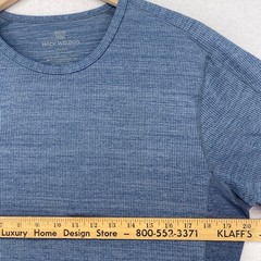 MACK WELDON Shirt Mens M Airknit Waffle Thermal Stretch Performance T Tee Blue