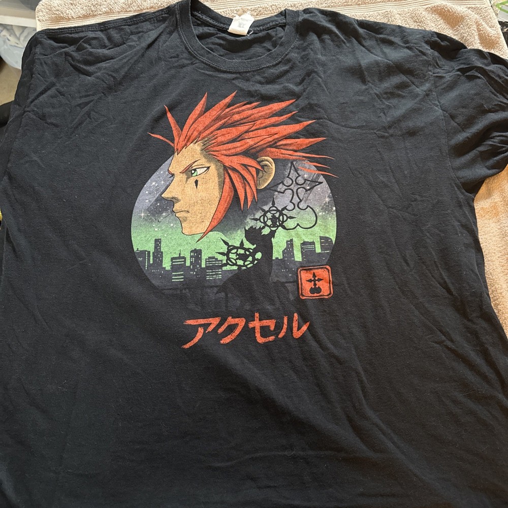 Kingdom Hearts Disney Shirt Mens 2XL Video Game Square Enix Axel