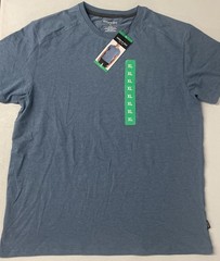 KENNETH COLE Men’s Organic Cotton Blend Crewneck T-Shirt XL BLUE Comfort Stretch