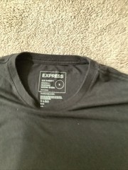 EXPRESS Super Soft Slim Men’s Black Crew Neck Short Sleeve T-Shirt Medium M