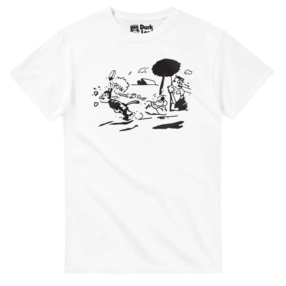 Pulp Fiction T-Shirt Jules Krazy Kat Movie Shirt Retro Style Cotton Tee
