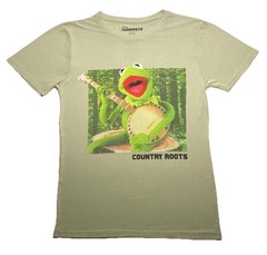 Disney The Muppets KERMIT THE FROG “Country Roots” Banjo T-Shirt Unisex Small