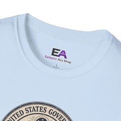 US Government Seal T Shirt Promises Exceed Delivery Funny Unisex Graphic Tee