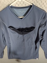 Lalabu Dad Shirt Men’s Large Blue Baby Carrier Kangaroo Pouch Newborn Infant