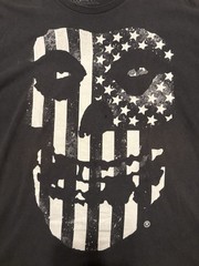 Misfits Band T-Shirt Men’s 2XL Black Fiend Skull American Flag Short Sleeve Tee