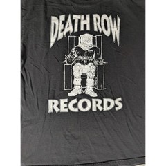 Death Row Records Long Sleeve Graphic T-Shirt Black Hip Hop Rap Tee Mens 5280