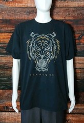 Sean John Vintage Shirt Mens 3XB 3XL Black Studded Tiger Logo T-Shirt Tee READ