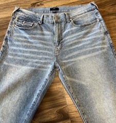 True Religion Mens Light Wash Denim Jeans 38